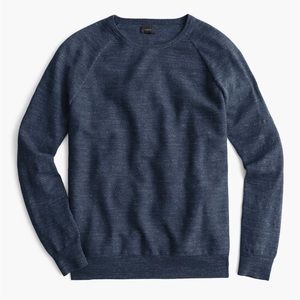 J.Crew Men’s Slim Rugged Cotton Sweater Heather Dark Indigo size medium